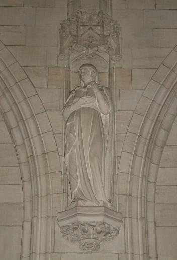 Statue de Mahaut au premier étage de l'Hôtel de ville d'Arras